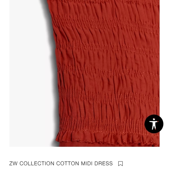 Zara Scarlet Cotton Midi Dress - Picture 5 of 16